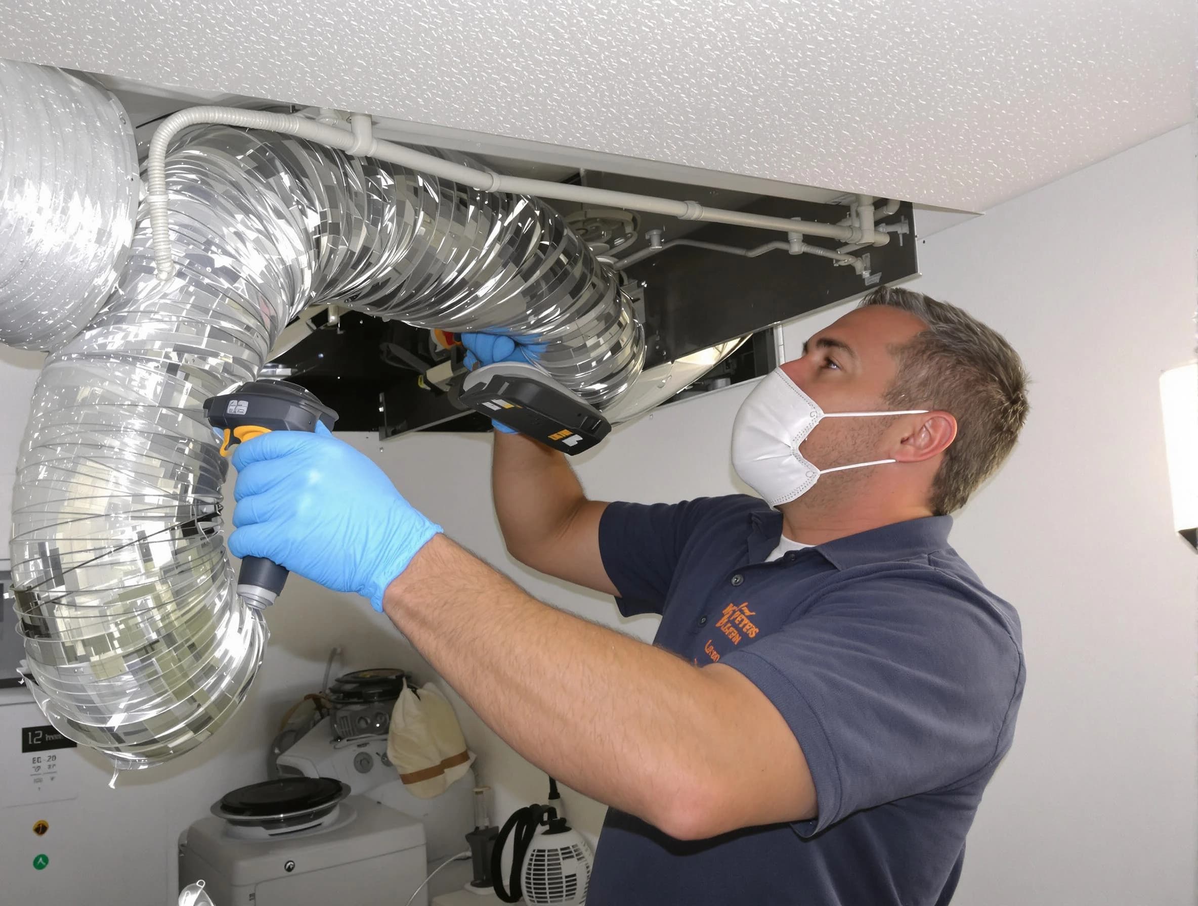 Warrior Dryer Vent Cleaning professional performing thorough residential dryer vent cleaning in Warrior