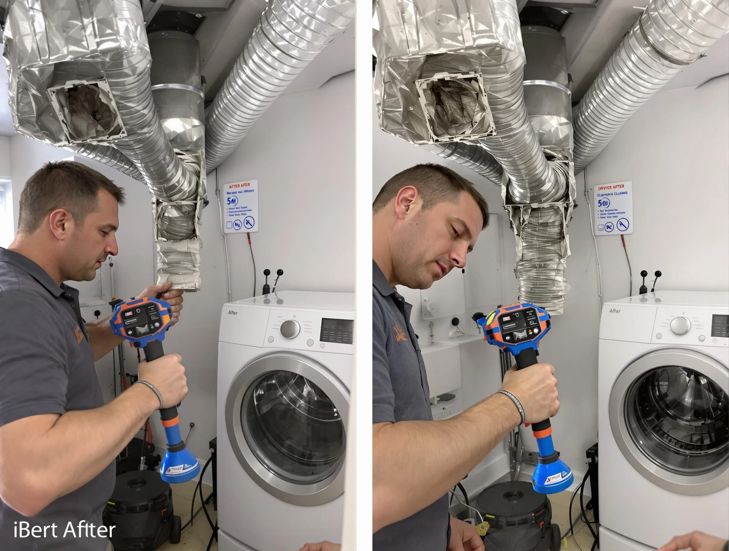 Professional clogged vent cleaning by Warrior Dryer Vent Cleaning in Warrior