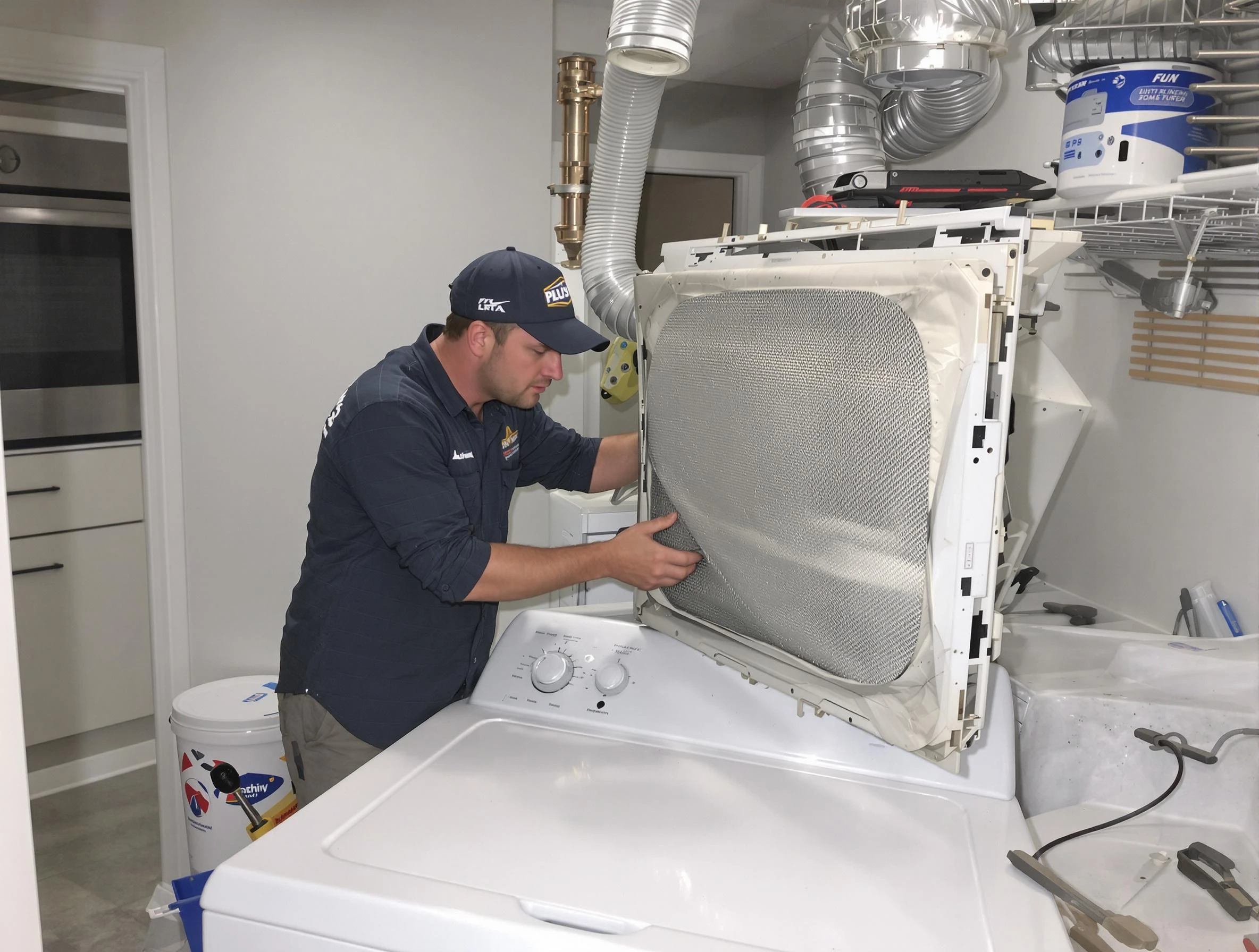 Expert vent cover replacement by Warrior Dryer Vent Cleaning in Warrior