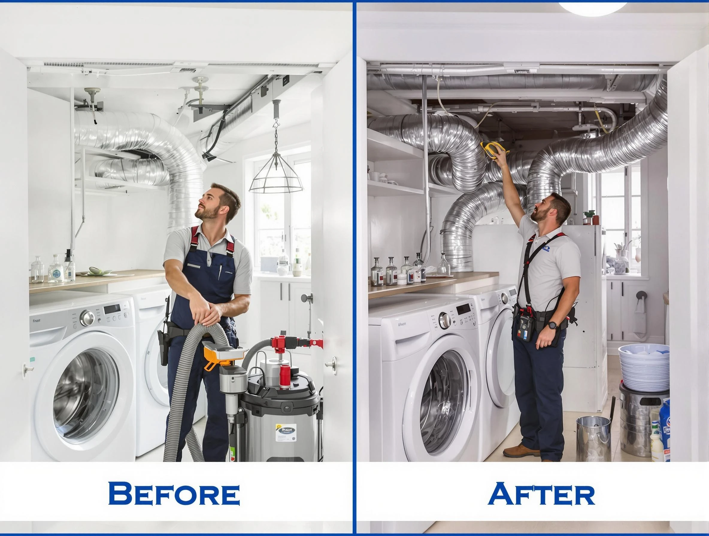 Expert gas dryer vent cleaning by Warrior Dryer Vent Cleaning in Warrior